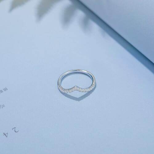 Moissanite 925 Sterling Silver Ring for a perfect OOTD – dress to impress outfits from Amexza