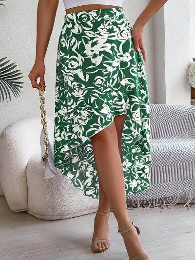 High-Low Printed High Waist Skirt for a perfect OOTD – dress to impress outfits from Amexza