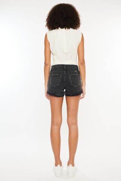 Kancan High Waist Distressed Denim Shorts for a perfect OOTD – dress to impress outfits from Amexza