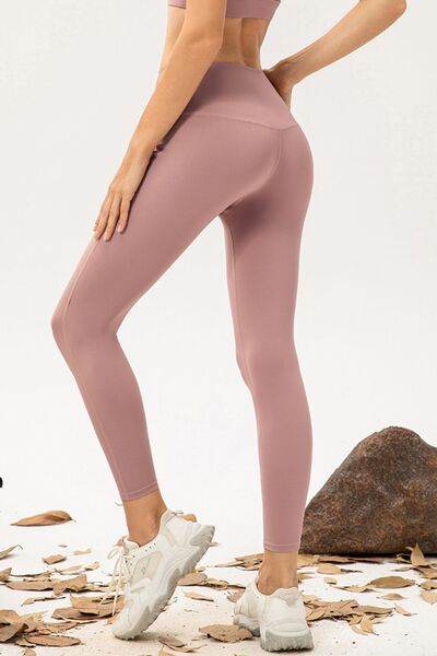 High Waist Skinny Active Pants - Amexza