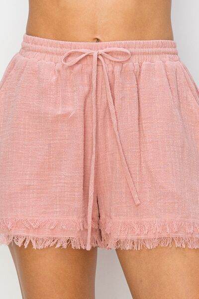 HYFVE Drawstring Frayed Shorts for a perfect OOTD – dress to impress outfits from Amexza