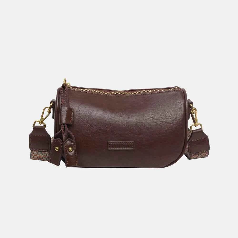 PU Leather Shoulder Bag Chocolate One Size for a perfect OOTD – dress to impress outfits from Amexza