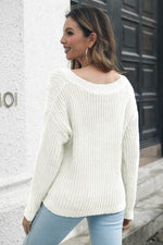 Cable-Knit V-Neck Sweater for a perfect OOTD – dress to impress outfits from Amexza