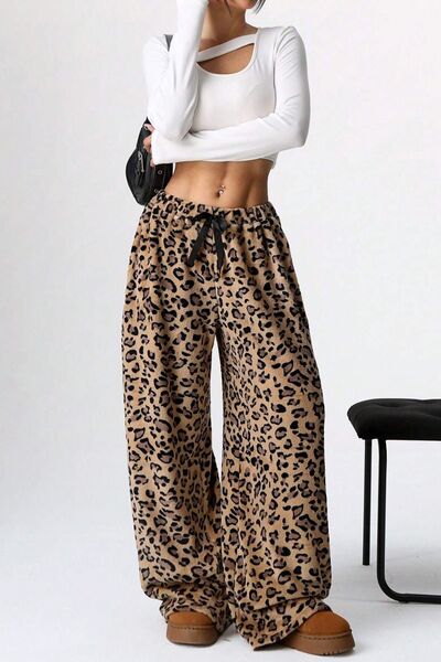 Leopard Wide Leg Pants for a perfect OOTD – dress to impress outfits from Amexza