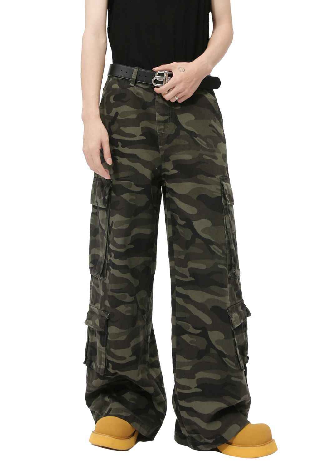 Camouflage Jeans with Cargo Pockets for a perfect OOTD – dress to impress outfits from Amexza