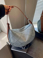 Rhinestone Denim Shoulder Bag Style B One Size for a perfect OOTD – dress to impress outfits from Amexza