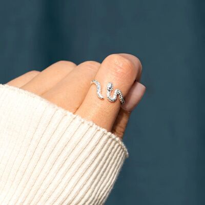 925 Sterling Silver Snake Ring for a perfect OOTD – dress to impress outfits from Amexza