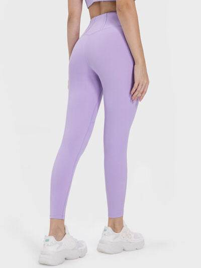 Millennia Pocketed High Waist Active Leggings - Amexza