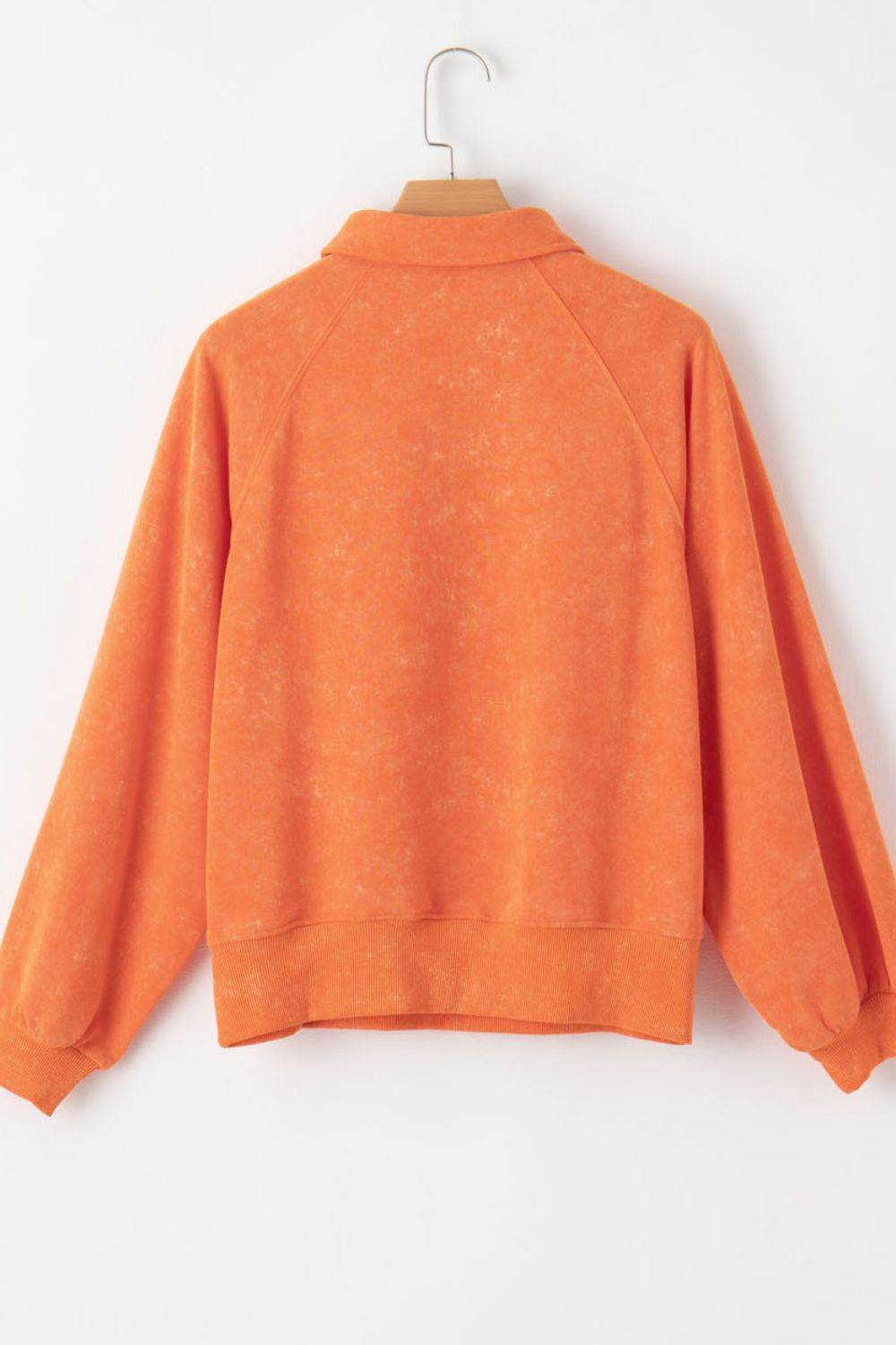 Half Snap Long Sleeve Sweatshirt - Amexza