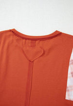 Printed Round Neck Balloon Sleeve Blouse for a perfect OOTD – dress to impress outfits from Amexza