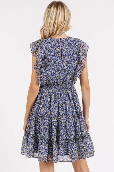 Mittoshop Ditsy Floral Print Ruffle Chiffon Mini Dress for a perfect OOTD – dress to impress outfits from Amexza