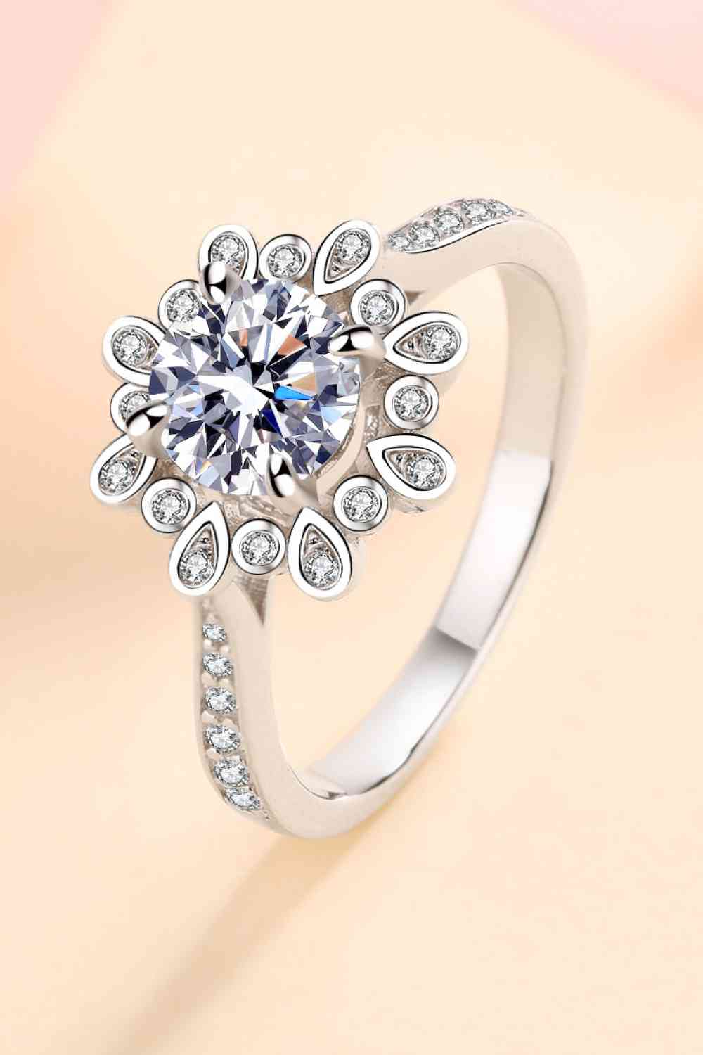 Can't Stop Your Shine 925 Sterling Silver Moissanite Ring for a perfect OOTD – dress to impress outfits from Amexza