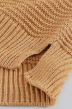 Side Slit Turtleneck Long Sleeve Sweater for a perfect OOTD – dress to impress outfits from Amexza