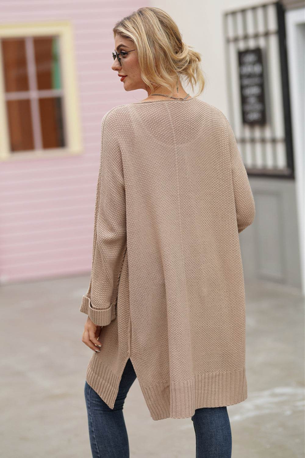 Open Front Long Sleeve Cardigan for a perfect OOTD – dress to impress outfits from Amexza