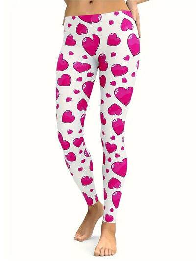 Heart Print Skinny Pants for a perfect OOTD – dress to impress outfits from Amexza