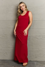 Plus Size Scoop Neck Maxi Tank Dress for a perfect OOTD – dress to impress outfits from Amexza