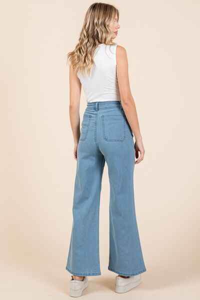 Mittoshop High Waist Wide Leg Jeans for a perfect OOTD – dress to impress outfits from Amexza