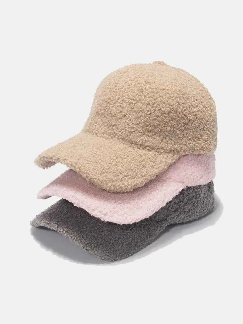 Sherpa Solid Color Baseball Cap for a perfect OOTD – dress to impress outfits from Amexza