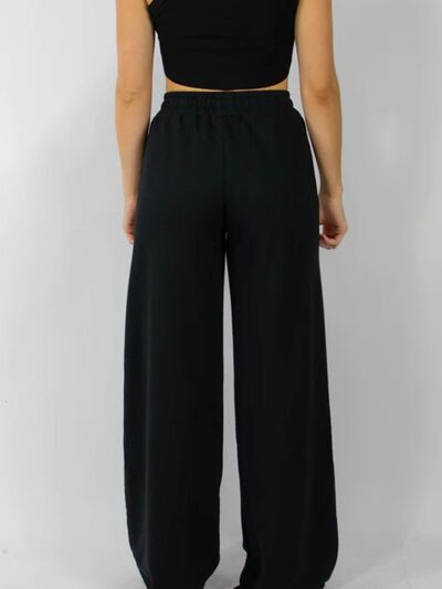 Elastic Waist Wide Leg Pants for a perfect OOTD – dress to impress outfits from Amexza