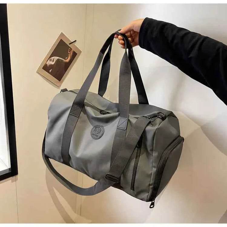 Oxford Cloth Travel Bag Dark Gray One Size for a perfect OOTD – dress to impress outfits from Amexza