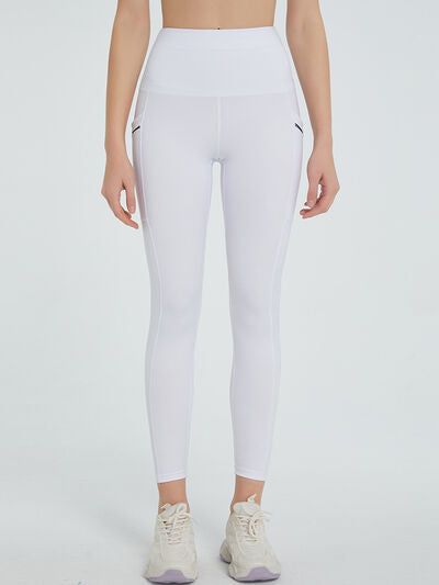 High Waist Active Leggings White for a perfect OOTD – dress to impress outfits from Amexza