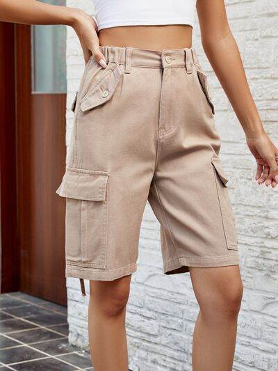 High Waist Denim Shorts with Pockets for a perfect OOTD – dress to impress outfits from Amexza