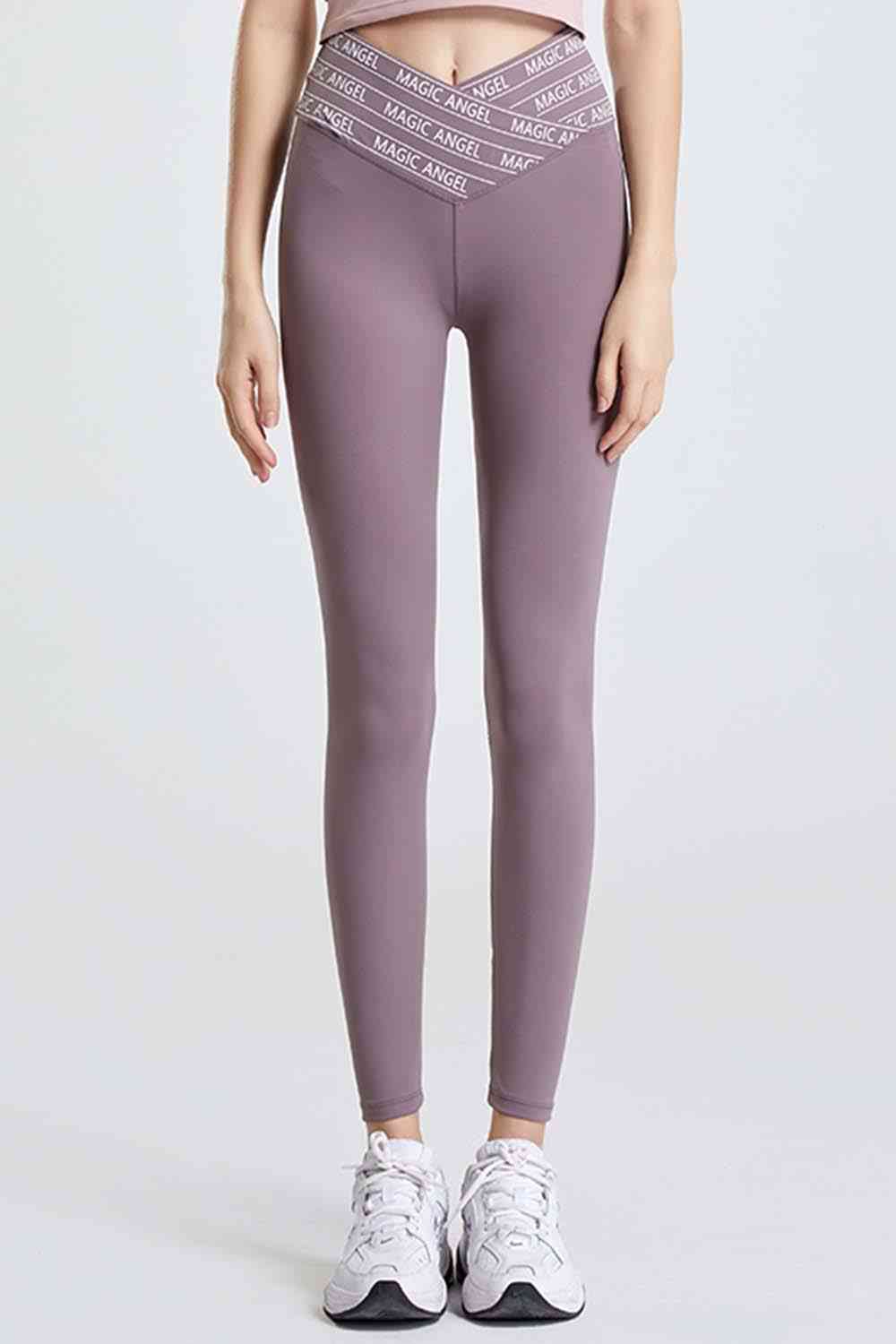 Wide Waistband Sports Pants Mauve for a perfect OOTD – dress to impress outfits from Amexza