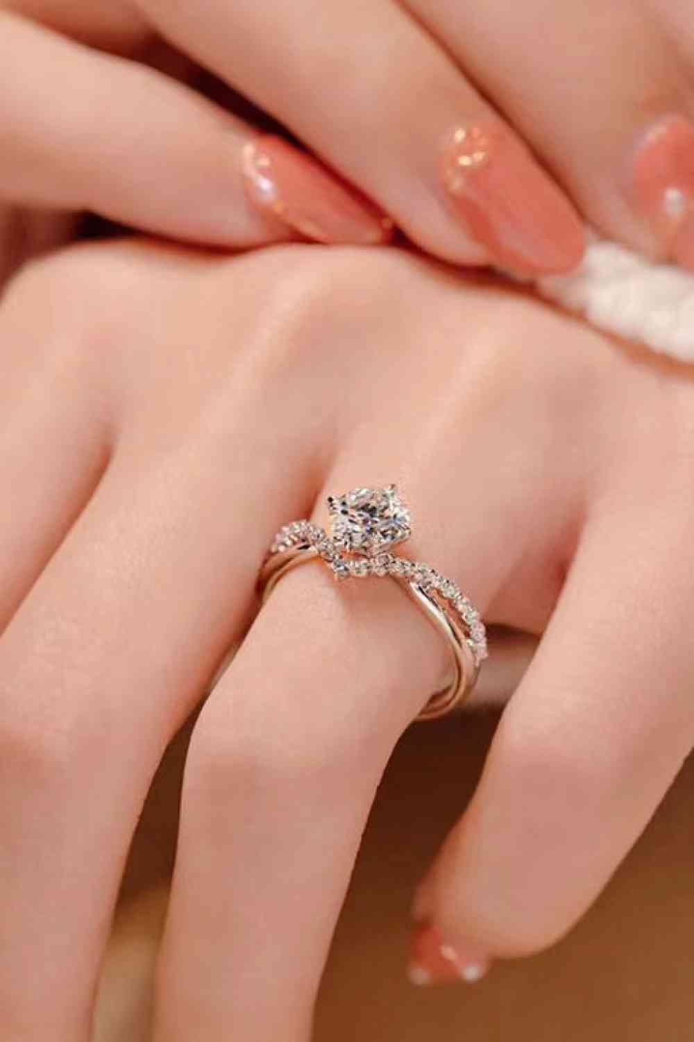 Bold Beauty 1 Carat Moissanite Heart-Shaped Ring for a perfect OOTD – dress to impress outfits from Amexza