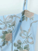 Floral Print Square Neck Cami Maxi Dress