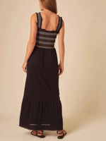 Tiered Square Neck Maxi Dress