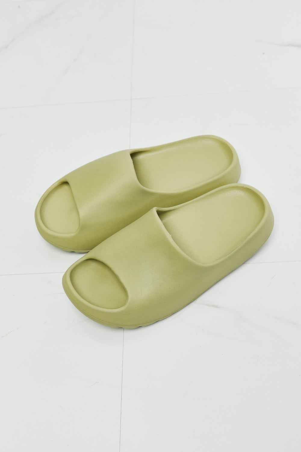 NOOK JOI In My Comfort Zone Slides in Green for a perfect OOTD – dress to impress outfits from Amexza