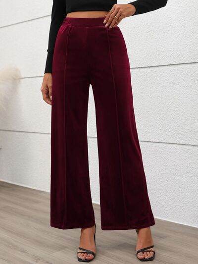 Elastic Waist Wide Leg Pants for a perfect OOTD – dress to impress outfits from Amexza