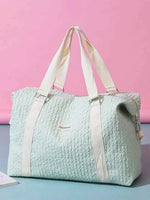 Texture Oxford Cloth Travel Bag Light Green One Size for a perfect OOTD – dress to impress outfits from Amexza