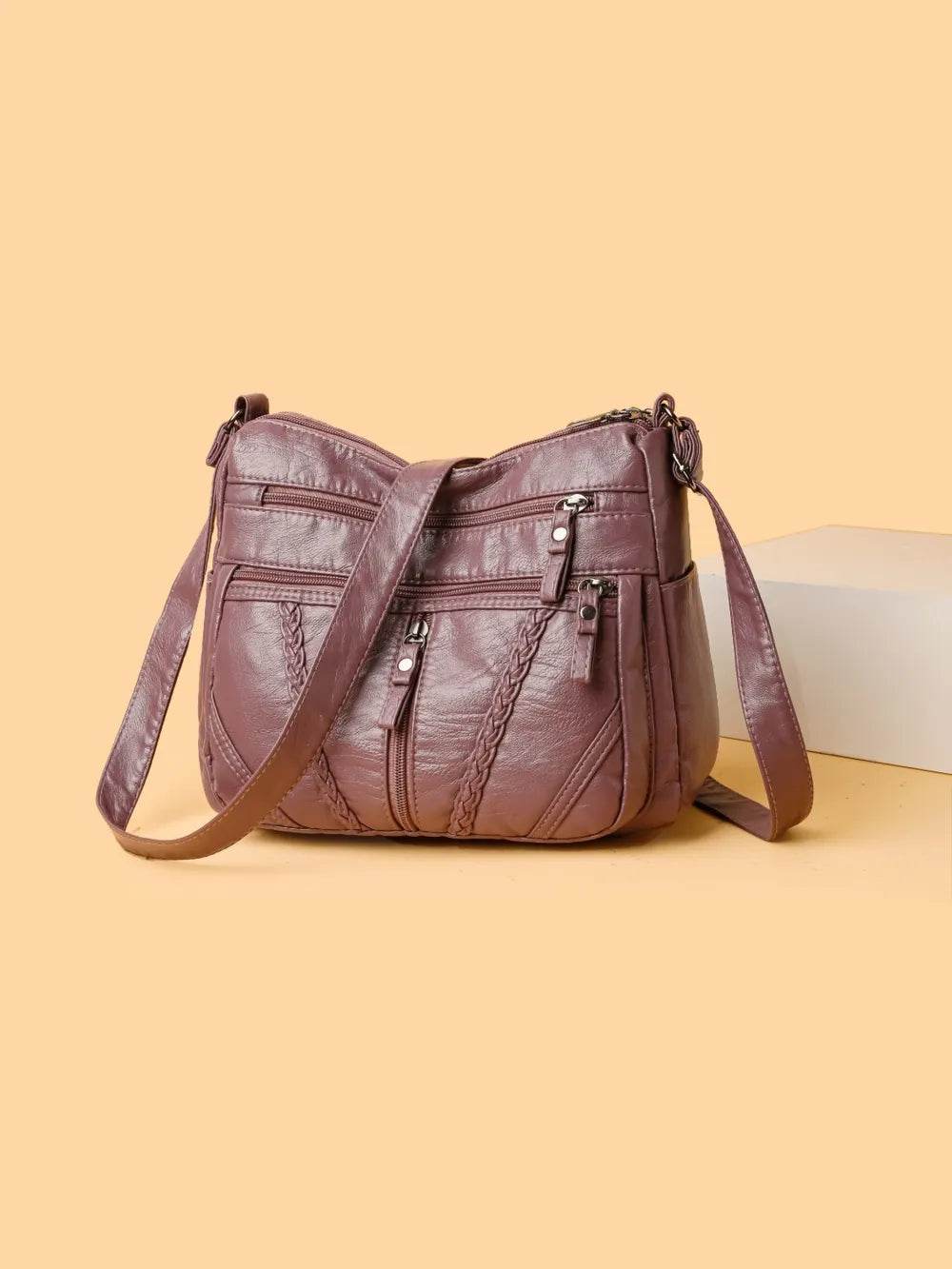 Adjustable Strap PU Leather Shoulder Bag for a perfect OOTD – dress to impress outfits from Amexza