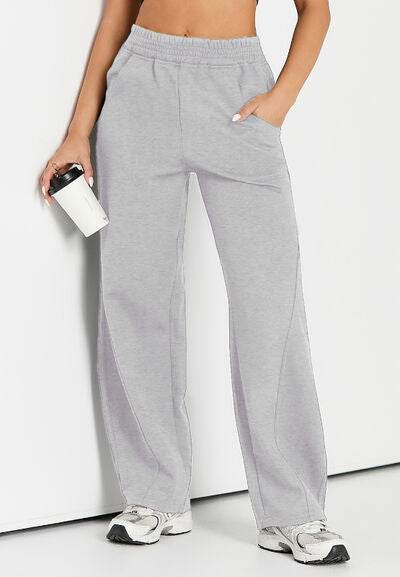 Elastic Waist Sweatpants with Pockets for a perfect OOTD – dress to impress outfits from Amexza