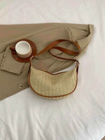 Straw Weave Adjustable Strap Shoulder Bag for a perfect OOTD – dress to impress outfits from Amexza