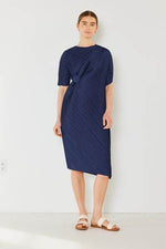 Marina West Swim Pleated Dolman Sleeve Dress Navy for a perfect OOTD – dress to impress outfits from Amexza