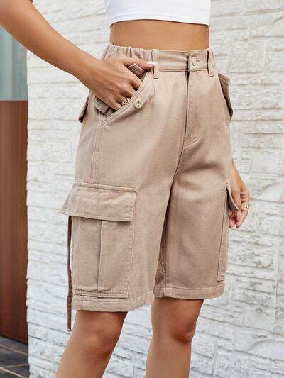 High Waist Denim Shorts with Pockets for a perfect OOTD – dress to impress outfits from Amexza