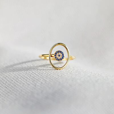 925 Sterling Silver Evil Eye Ring for a perfect OOTD – dress to impress outfits from Amexza