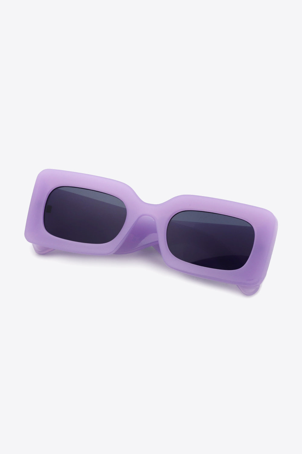 Polycarbonate Frame Rectangle Sunglasses Lavender One Size for a perfect OOTD – dress to impress outfits from Amexza