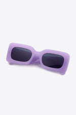 Polycarbonate Frame Rectangle Sunglasses Lavender One Size for a perfect OOTD – dress to impress outfits from Amexza