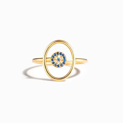 925 Sterling Silver Evil Eye Ring for a perfect OOTD – dress to impress outfits from Amexza