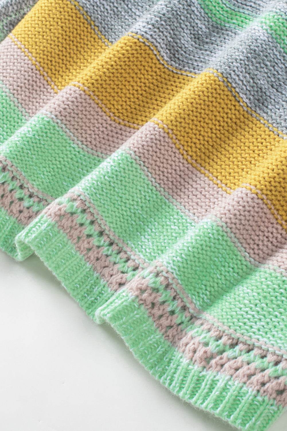 Contrast Striped Boat Neck Dropped Shoulder Sweater for a perfect OOTD – dress to impress outfits from Amexza