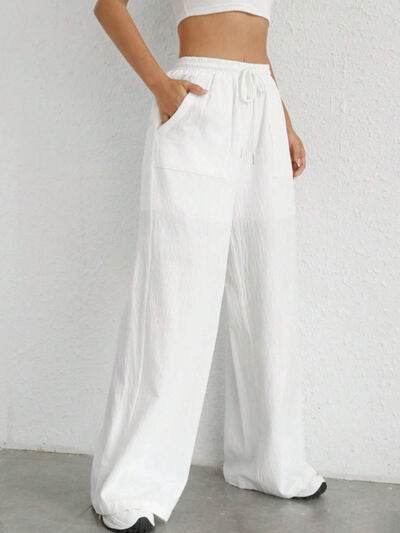 Drawstring Wide Leg Pants for a perfect OOTD – dress to impress outfits from Amexza