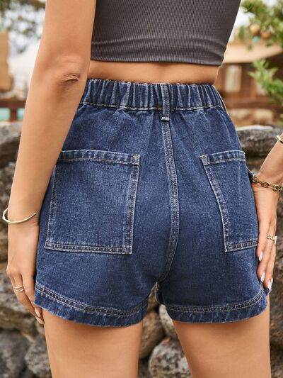 High Waist Denim Shorts with Pockets for a perfect OOTD – dress to impress outfits from Amexza