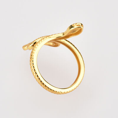 925 Sterling Silver Snake Shape Ring for a perfect OOTD – dress to impress outfits from Amexza