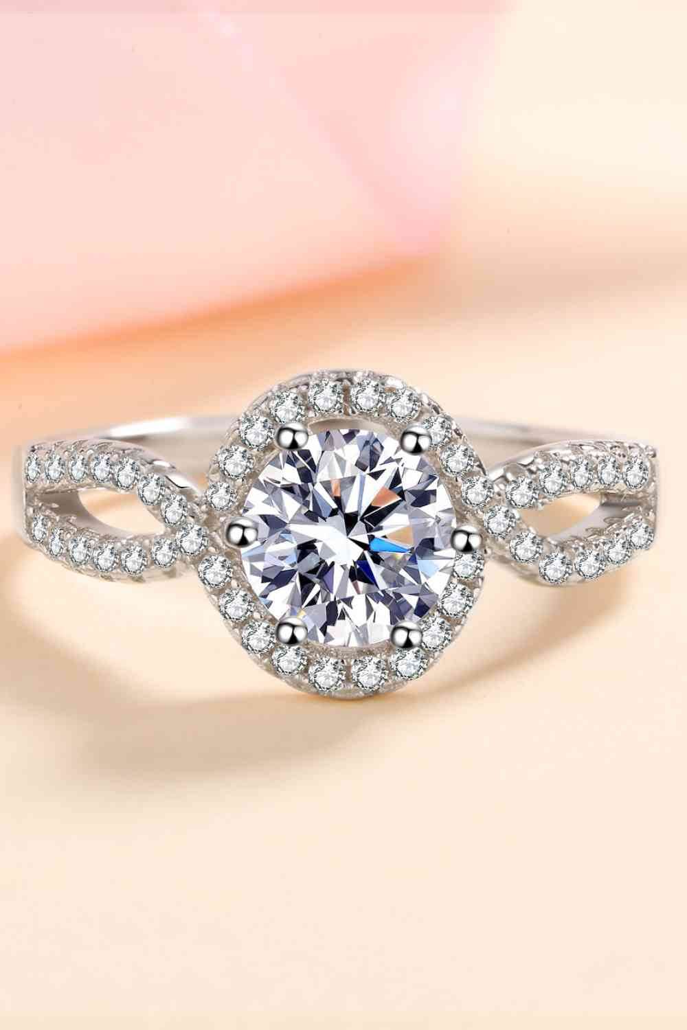 Feel The Joy 925 Sterling Silver Moissanite Ring for a perfect OOTD – dress to impress outfits from Amexza