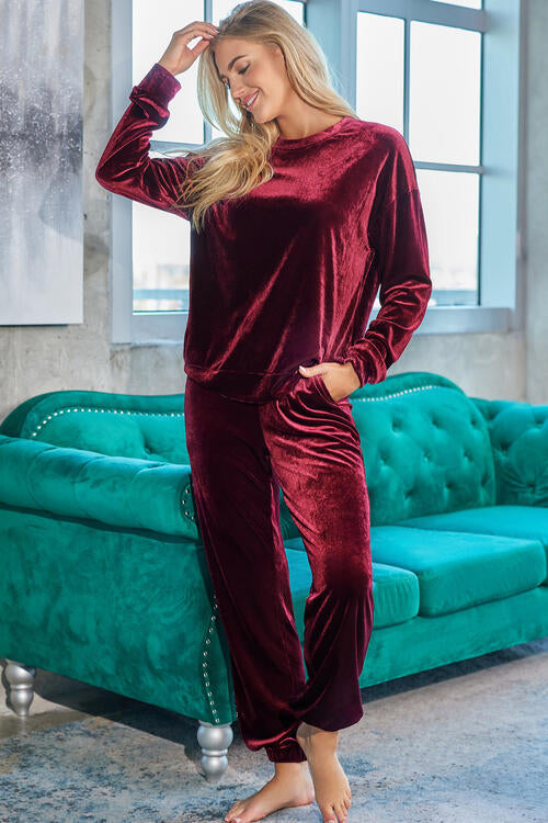 Long Sleeve Top and Pants Lounge Set for a perfect OOTD – dress to impress outfits from Amexza