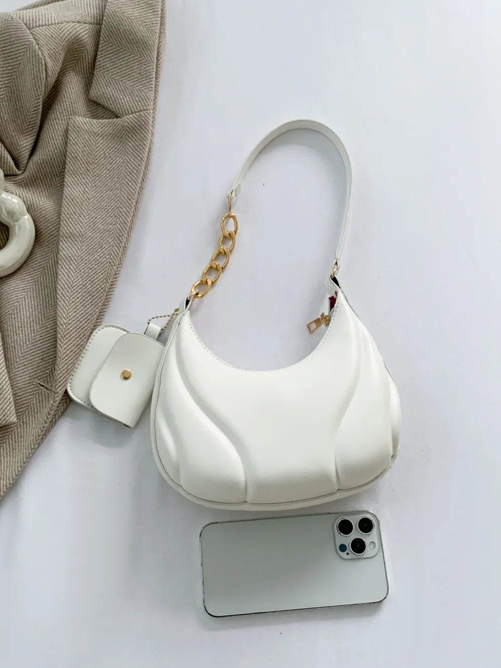 PU Leather Shoulder Bag with EarPods Bag for a perfect OOTD – dress to impress outfits from Amexza