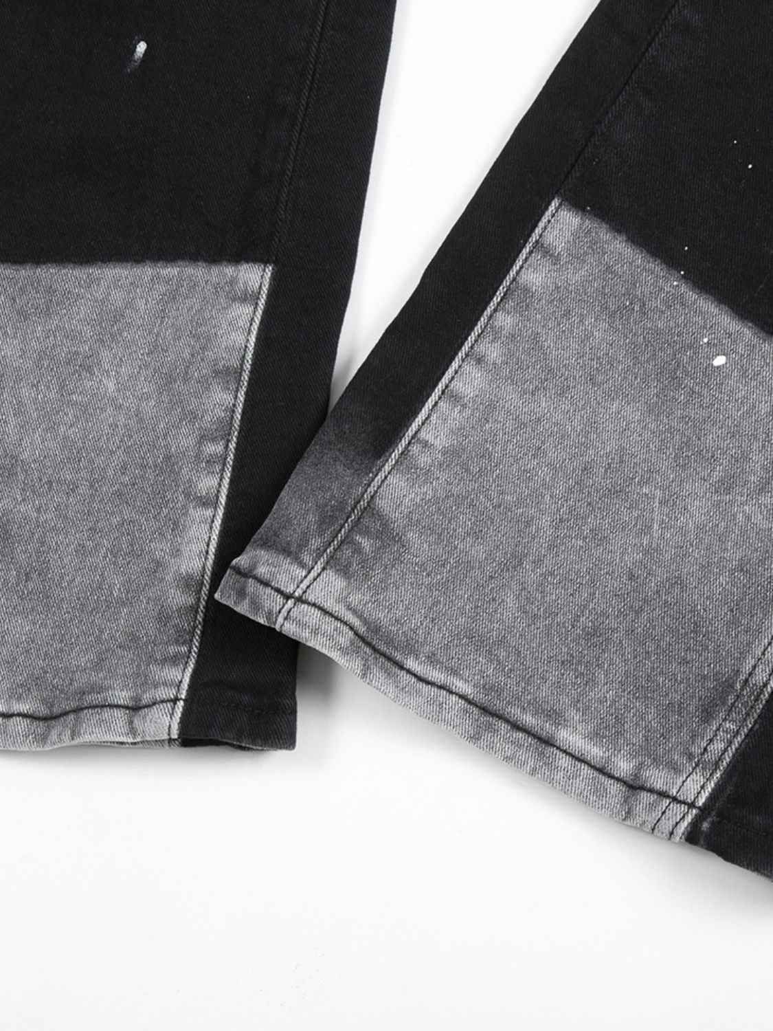 Men's Contrast Washed Bootcut Jeans for a perfect OOTD – dress to impress outfits from Amexza